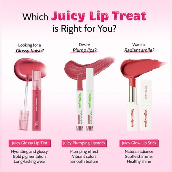 touch in Sol Fleur Vegan Again Juicy Plumping Lipstick- soft pink beige, volume - Picture 8 of 9